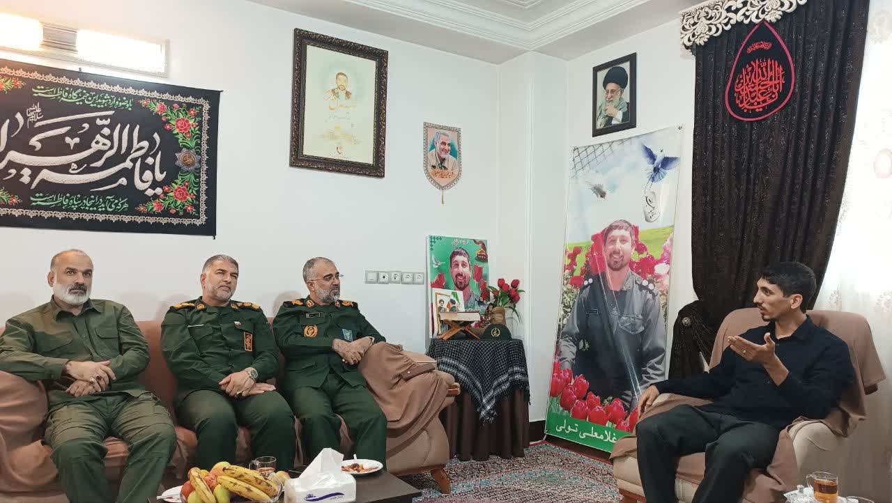 دیدار با خانواده شهید مدافع حرم غلامعلی تولی
